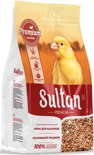 Корм сухой для канареек SULTAN Premium Основной рацион