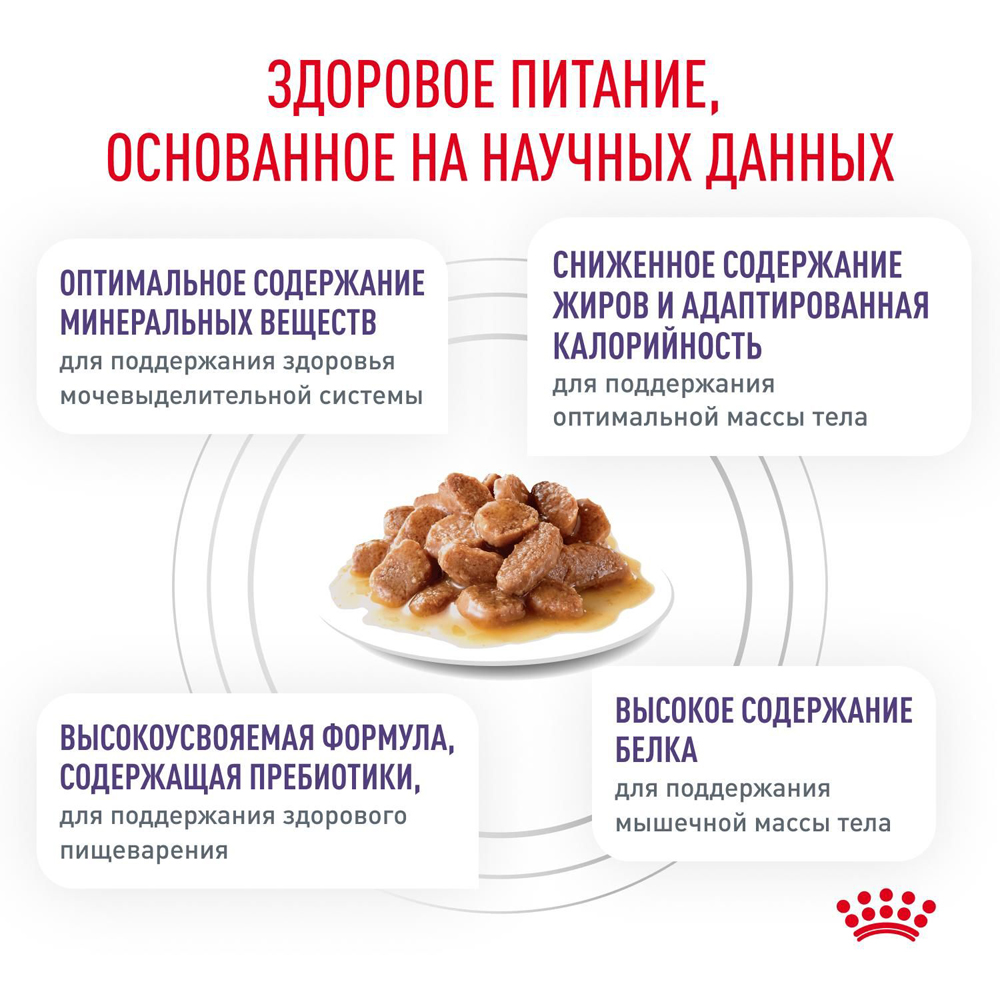 Royal Canin Neutered balance Влажный корм для стерилизованных кошек, кусочки в соусе, 85 г 4
