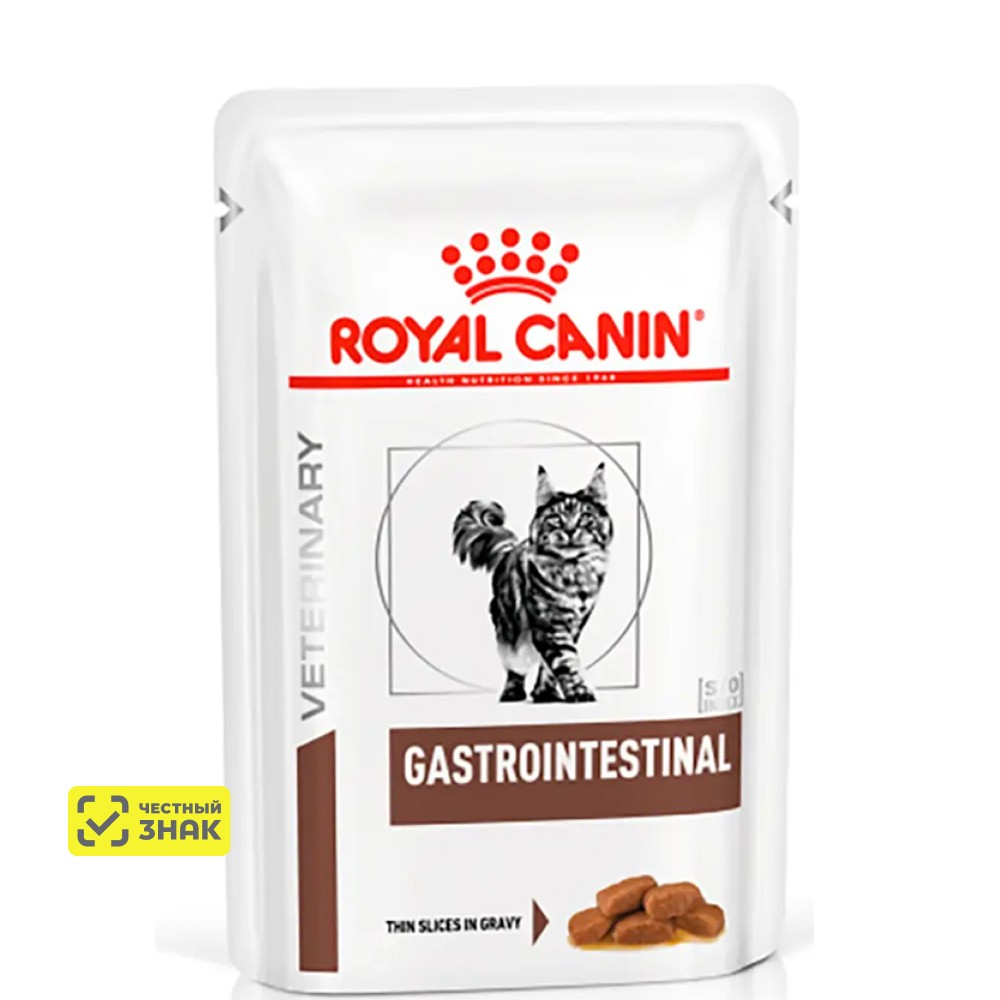 Royal Canin Gastrointestinal Влажный корм (пауч) для поддержания пищеварительной системы у кошек, 85 гр. 1
