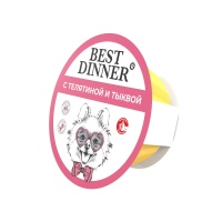Влажный корм (консервы) BEST DINNER EXCLUSIVE VET PROFI GASTRO INTESTINAL для взрослых кошек при заболеваниях желудочно-кишечного тракта с ягненком в соусе пауч (85 гр)