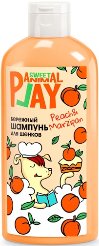 Шампунь для котят и щенков ANIMAL PLAY Sweet бережный Персиковый марципан