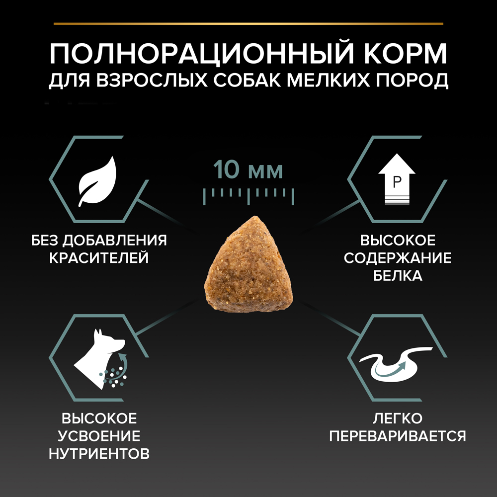 PRO PLAN Sensitive Digestion Сухой корм для взрослых собак для мелких и карликовых пород с чувствительным пищеварением, с высоким содержанием ягненка, 700 г 9
