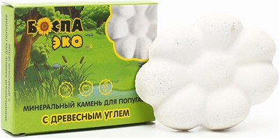 Минеральный камень для попугаев БОСПА ЭКО с древесным углем (40 г)