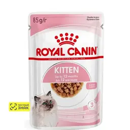 Royal Canin Kitten Влажный корм (пауч) для котят от 4 до 12 месяцев, кусочки в соусе, 85 гр. 11