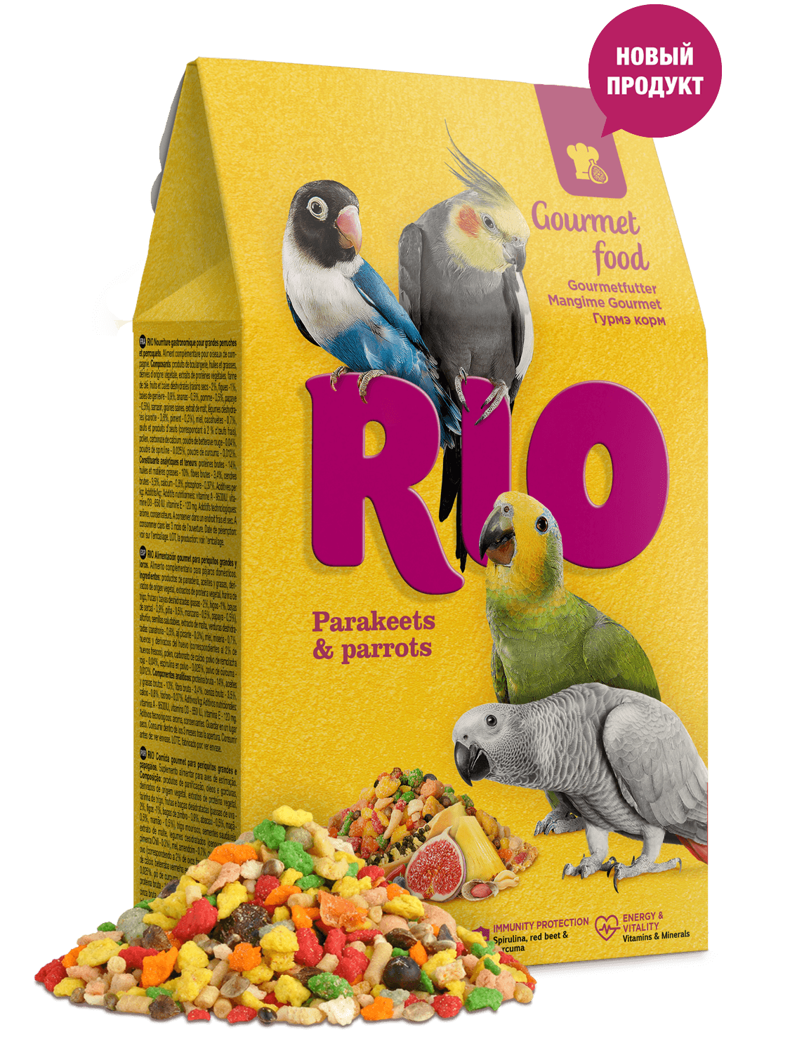 RIO GOURMET корм для крупных и средних попугаев