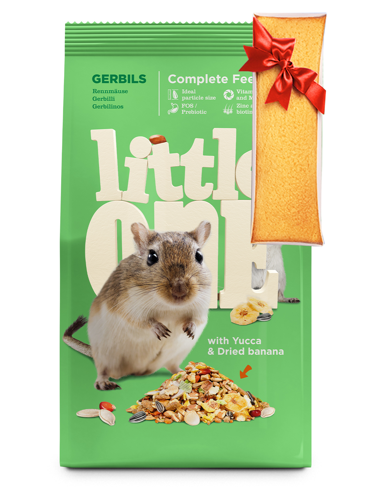 Корм сухой для песчанок LITTLE ONE + бисквит (400 г + 11 г)