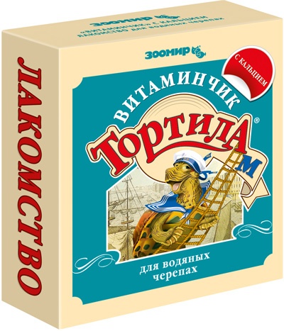 Лакомство для водяных черепах ЗООМИР Тортила "Витаминчик" с кальцием 1