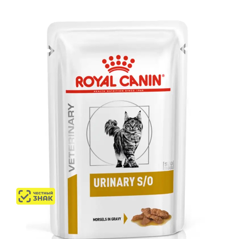 Royal Canin Urinary S/O Влажный корм (пауч) для кошек при заболеваниях дистального отдела мочевыделительной системы, 85 гр. 1