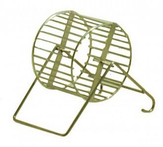 Игрушка для грызунов Дарэлл Колесо металлическое на подставке, 20 см, RP3205