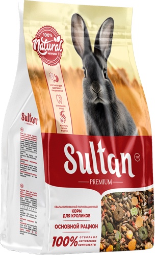 Корм сухой для кроликов SULTAN Premium Основной рацион