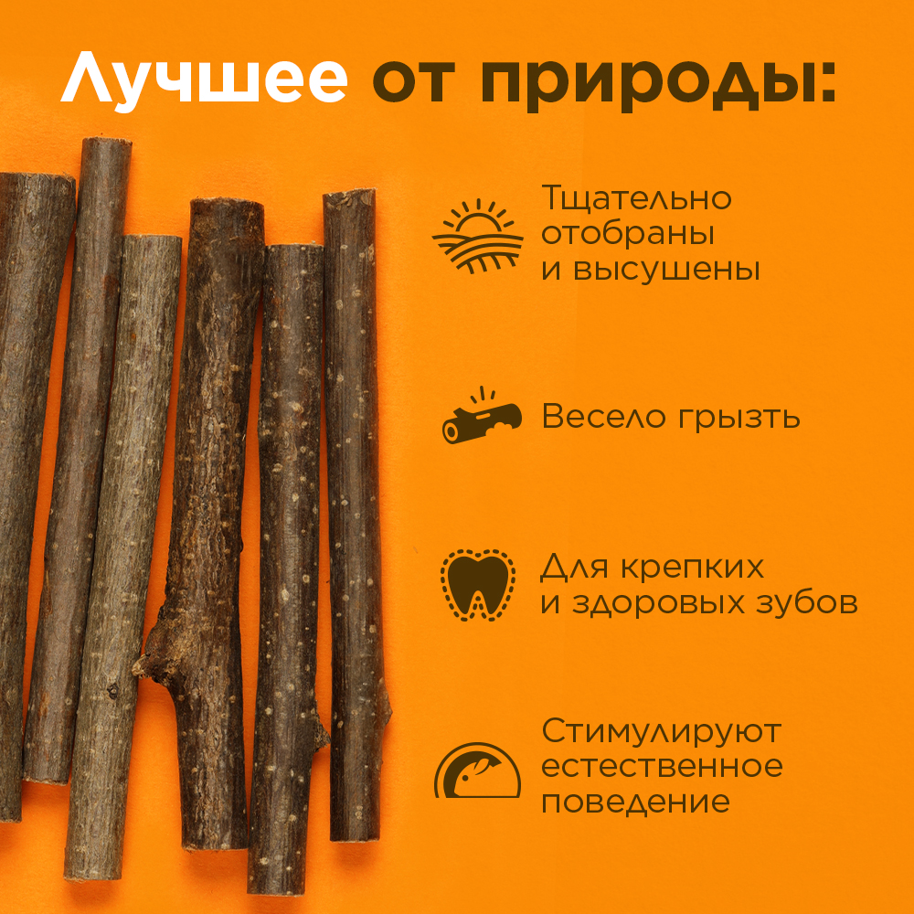 Лакомство для грызунов Little One Ветви орешника 5