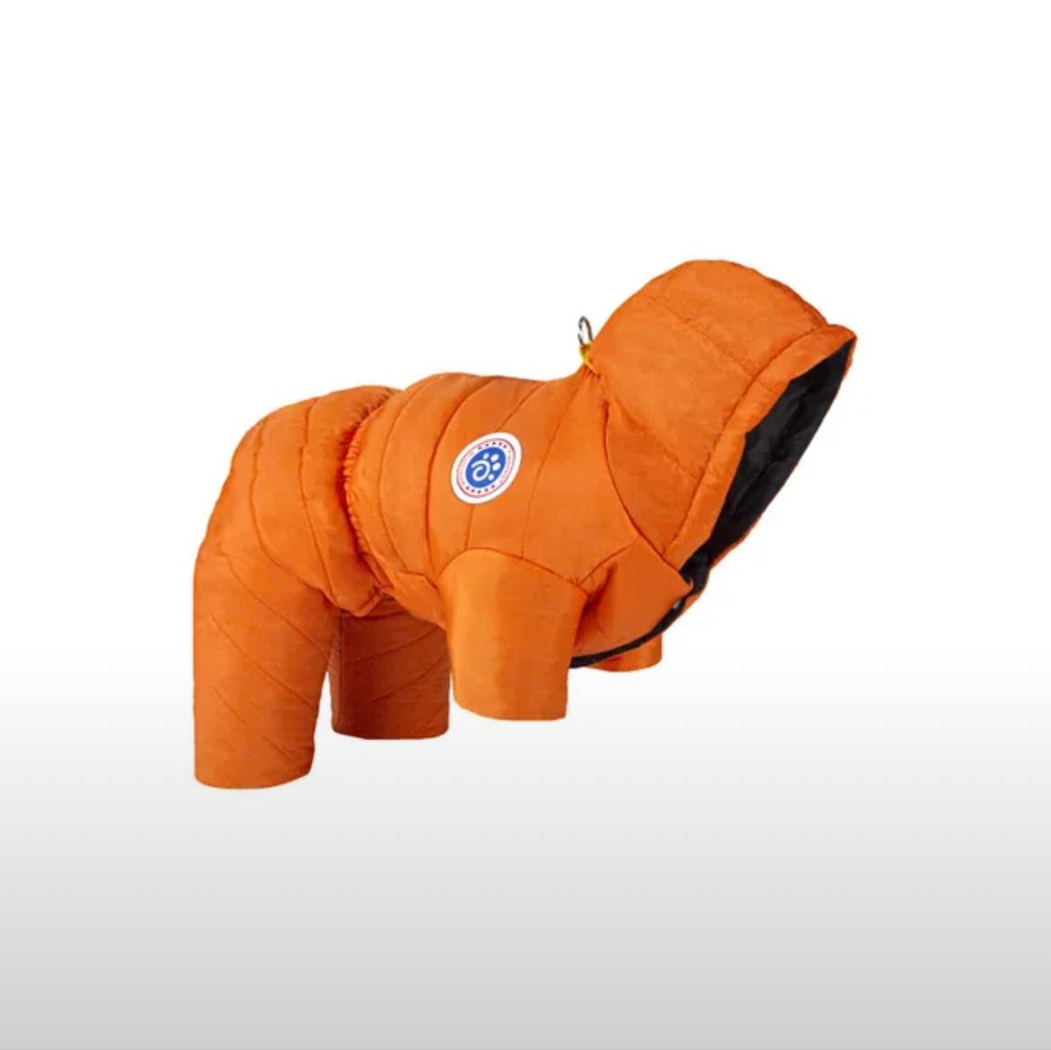 Комбинезон зимний 2XL оранжевая с капюшоном