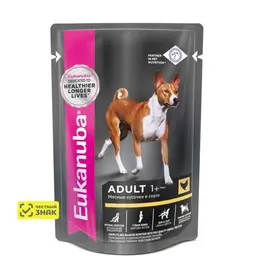 Eukanuba Adult all breed Консервированный полнорационный корм для взрослых собак всех пород старше 1 года с говядиной в соусе 2
