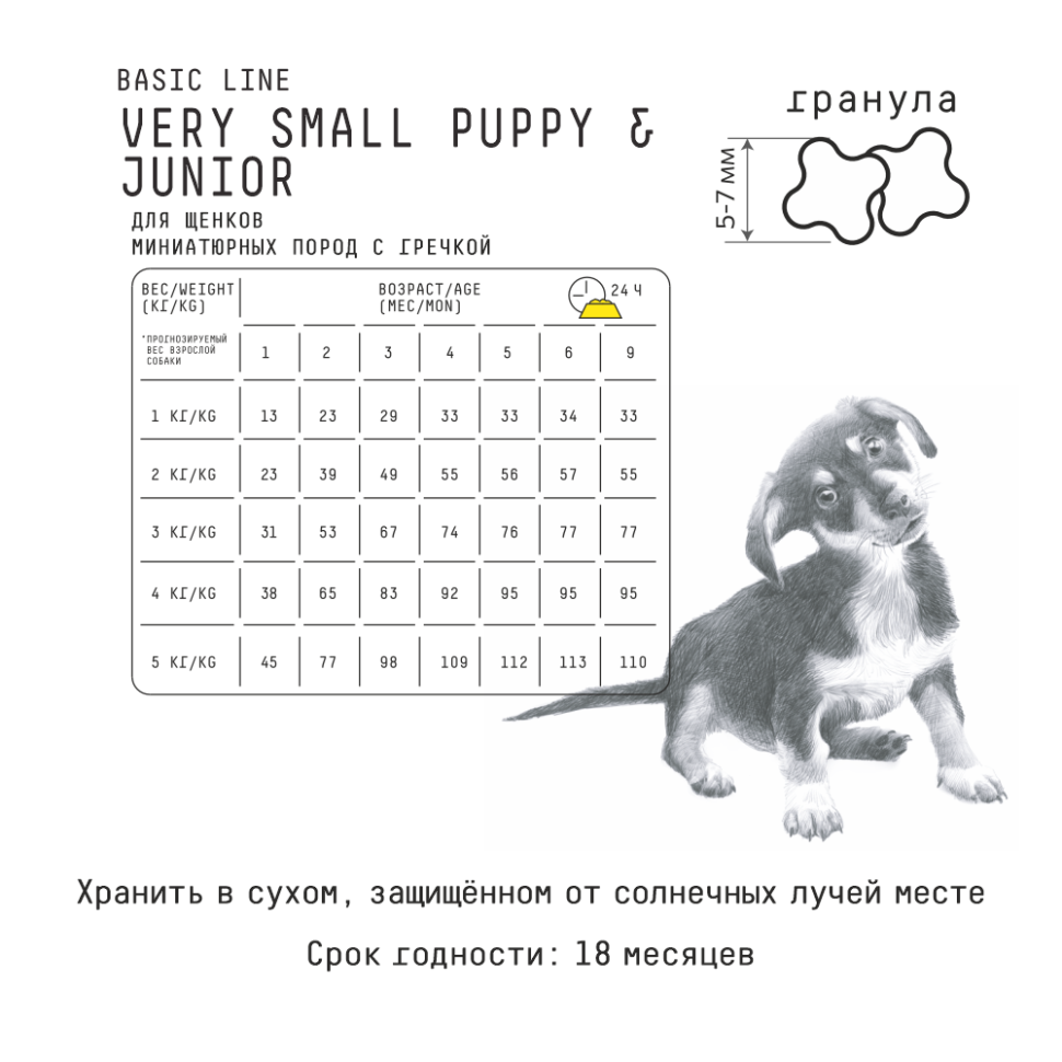 AJO Dog Very Small Puppy&Junior сухой корм для щенков миниатюрных пород с индейкой и гречкой - 1,5 кг 6