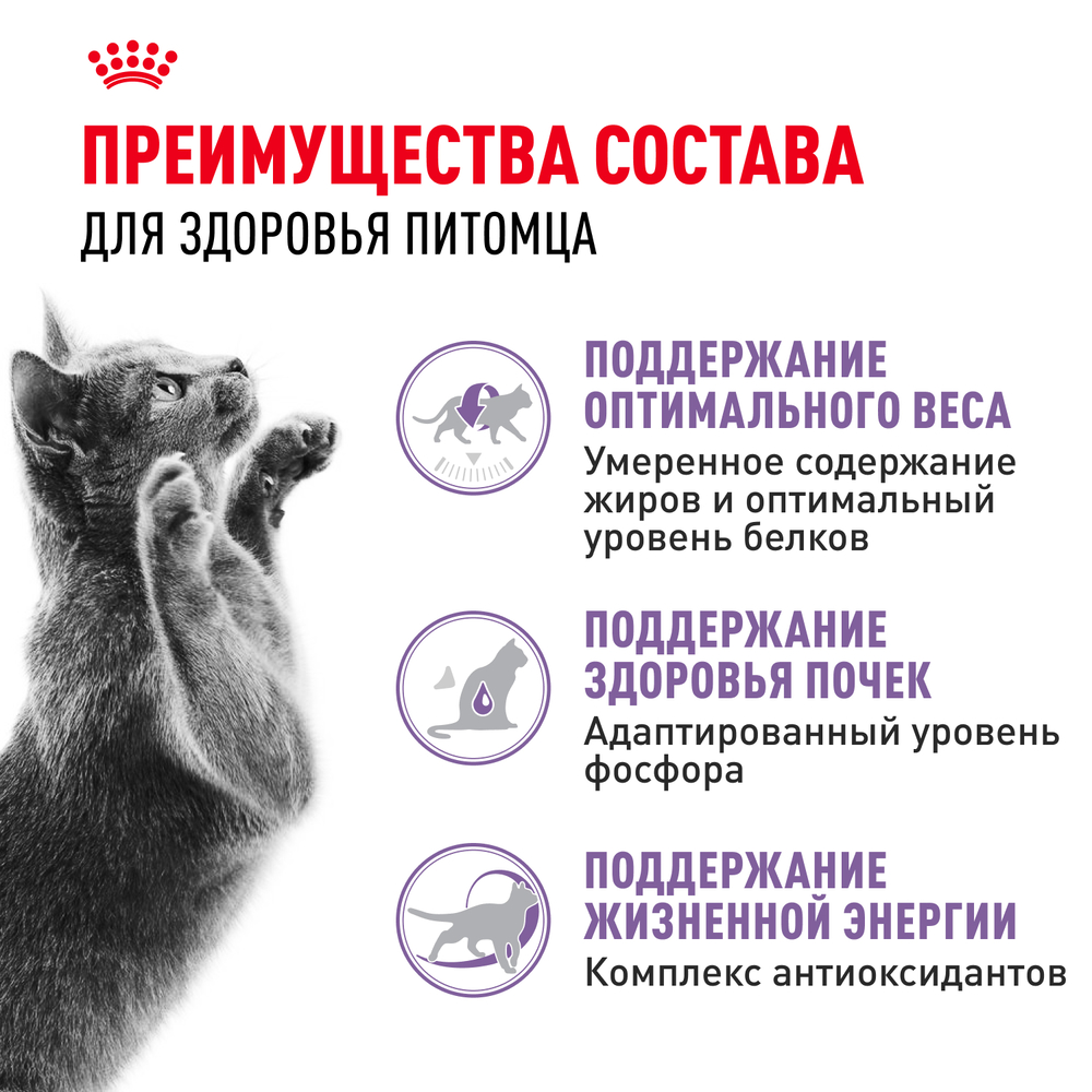 Royal Canin Sterilised Сухой корм для стерилизованных кошек старше 7 лет, 400 гр. 3