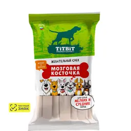 TiTBiT Лакомство Мозговая косточка для собак мелких и средних пород, 220 гр. 4