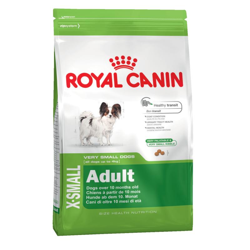 Сухой корм ROYAL CANIN X-SMALL ADULT для взрослых собак очень мелких пород от 10 месяцев (0,5 кг)