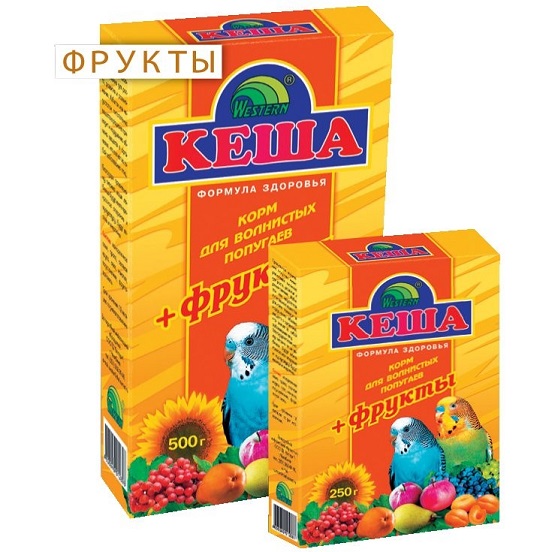 Корм Кеша для попугаев 500 г с фруктами