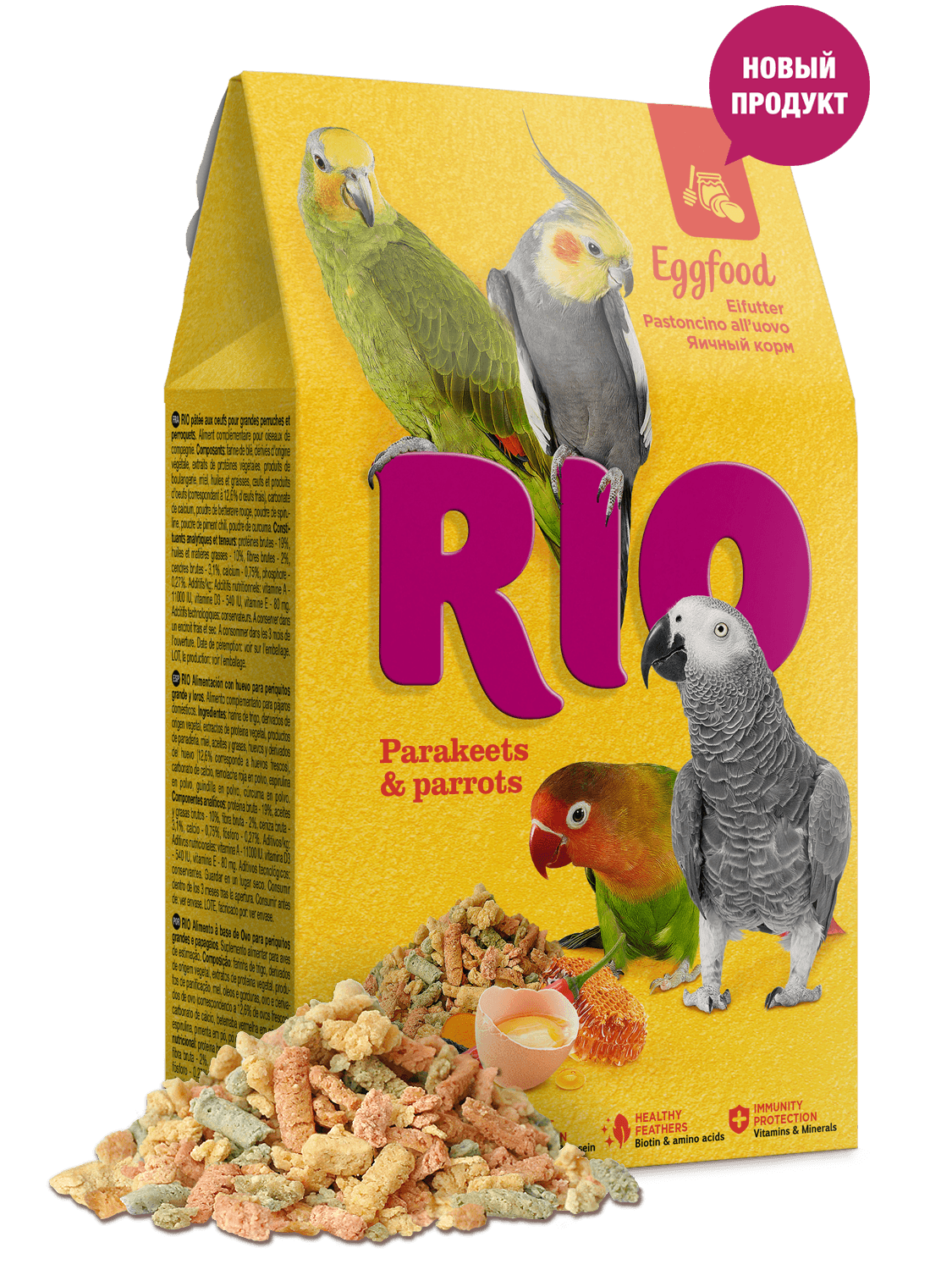 RIO EGGFOOD корм яичный для средних и крупных попугаев