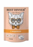 Best Dinner паучи для кошек суфле с индейкой - 85 г х 24 шт