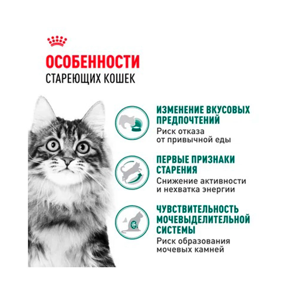 Royal Canin Instinctive Влажный корм (пауч) для кошек старше 7 лет, кусочки в соусе, 85 гр. 3