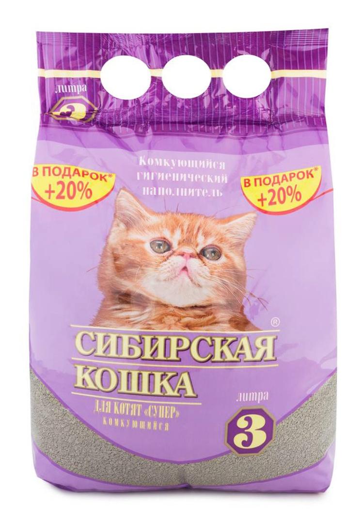 СИБИРСКАЯ КОШКА ОПТИМА наполнитель комкующийся для туалета кошек