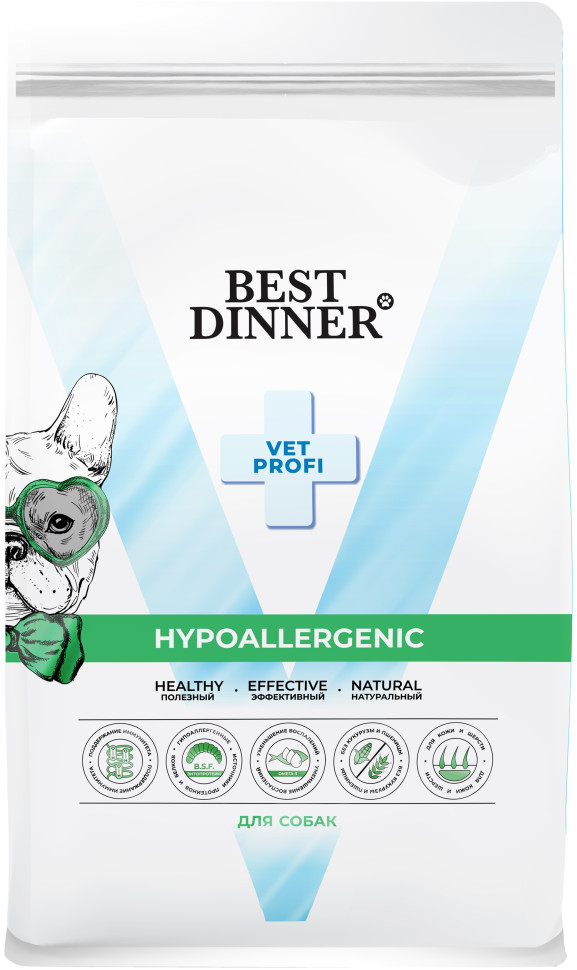 Best Dinner Vet Profi Hypoallergenic сухой корм для собак при пищевой аллергии и непереносимости - 2 кг 3