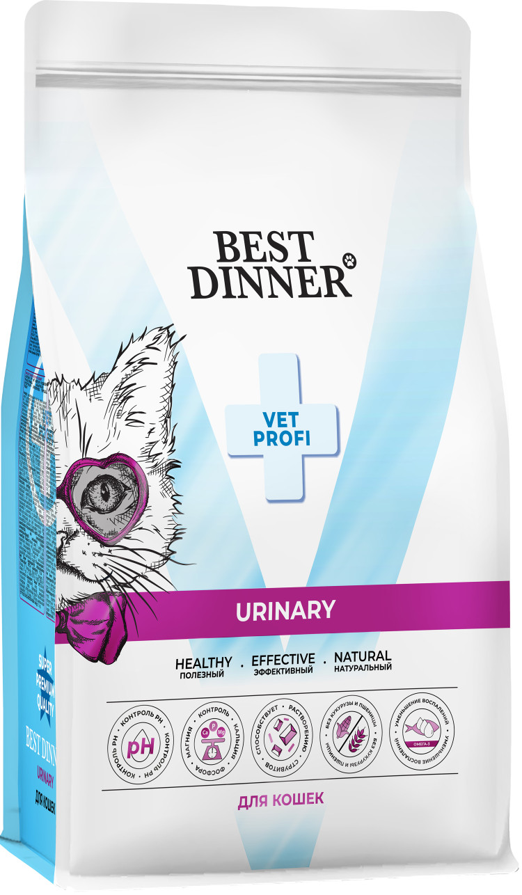 Best Dinner Vet Profi Urinary сухой корм для кошек для профилактики мочекаменной болезни - 400 г 4