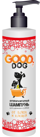 Шампунь для собак и щенков паразитарный GOOD DOG