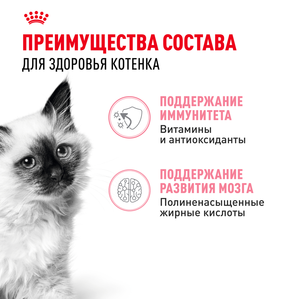 Royal Canin Kitten Влажный корм (пауч) для котят от 4 до 12 месяцев, кусочки в соусе, 85 гр. 3