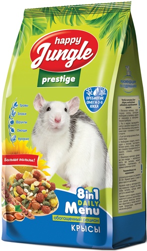 Корм сухой для крыс HAPPY JUNGLE PRESTIGE