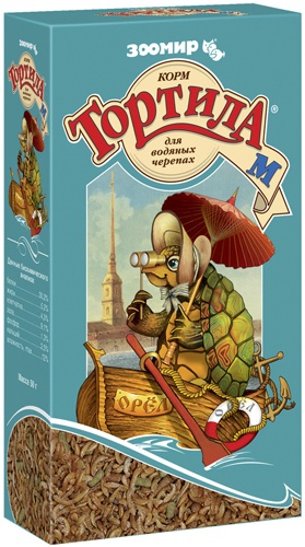 Корм для водяных черепах Зоомир Тортила-М, 50 г 2