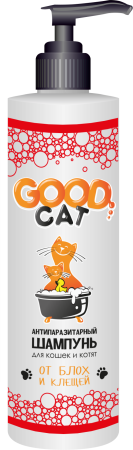 Шампунь для кошек и котят антипаразитарный GOOD CAT