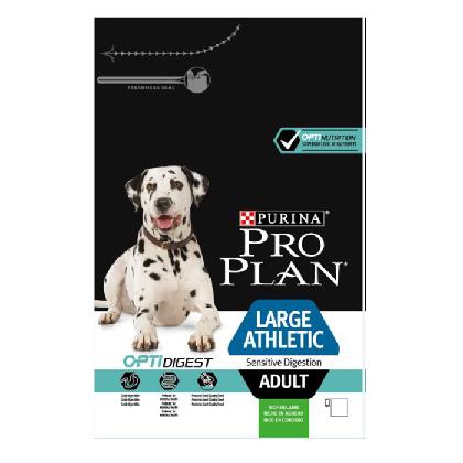PRO PLAN DOG для взрослых крупных пород с чувствительным пищеварением ягненок 14 кг