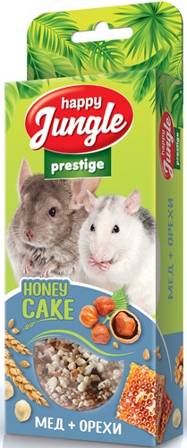 HAPPY JUNGLE ПРЕСТИЖ лакомство для грызунов корзинки с медом и орехами уп. 3 шт