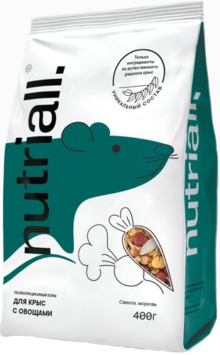 Корм сухой для крыс NUTRIALL с овощами