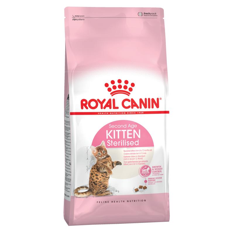 Сухой корм ROYAL CANIN KITTEN STERILISED для кастрированных и стерилизованных котят (0,4 кг)