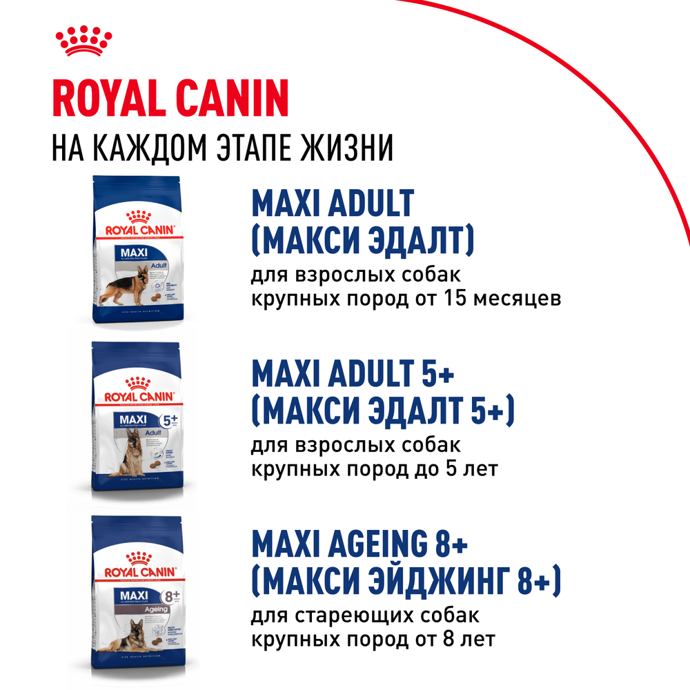 Royal Canin Maxi Puppy Сухой корм для щенков крупных пород в возрасте от 2 до 15 месяцев, 3 кг 9