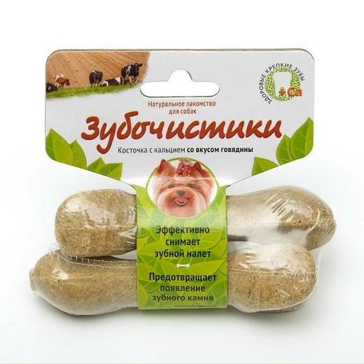 Зубочистики для собак мелких пород со вкусом говядины, 2x18г 1/288