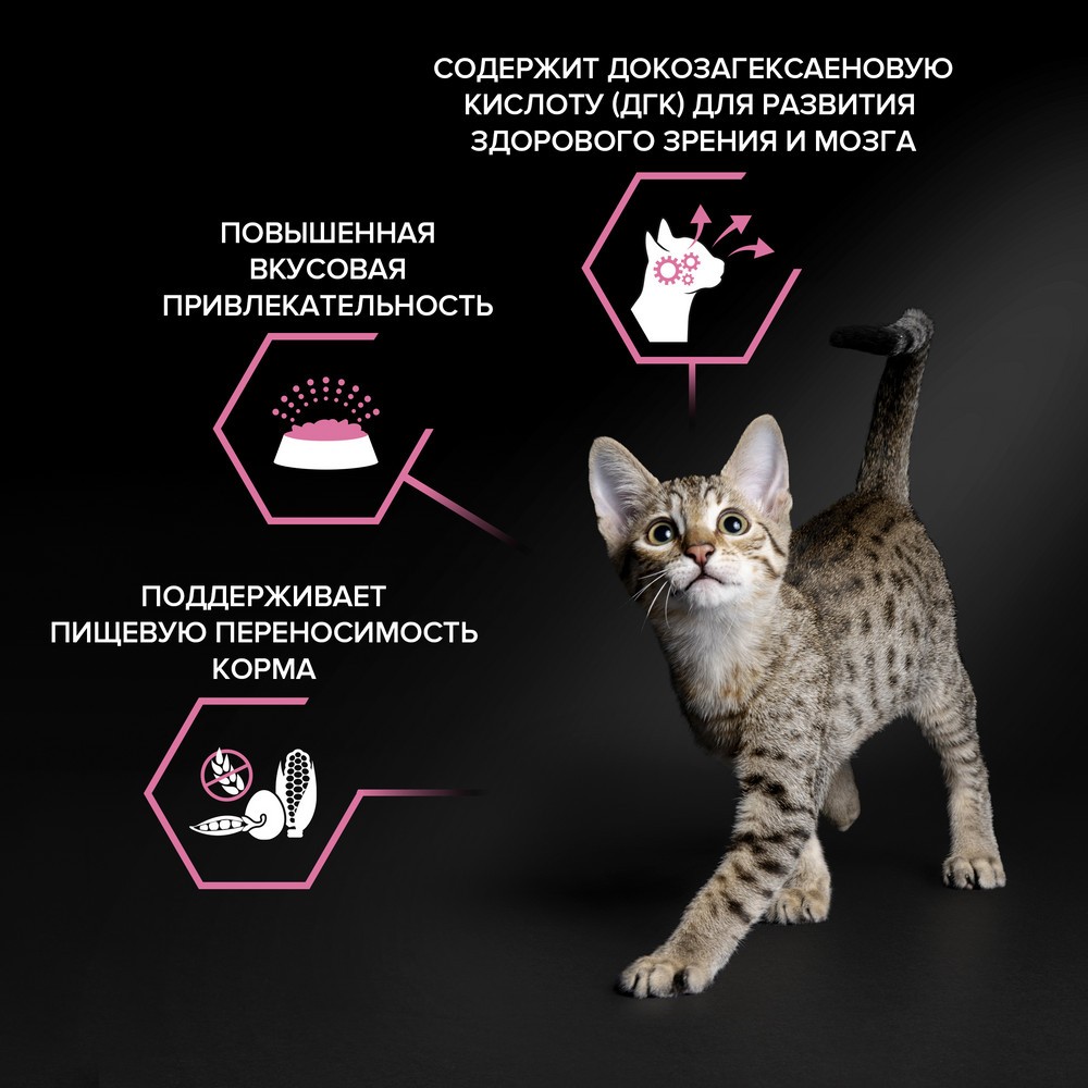 PRO PLAN® Kitten Delicate Digestion Сухой корм для котят с чувствительным пищеварением, с индейкой, 600 гр. 9