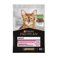 Влажный корм для взрослых кошек с чувствительным пищеварением Pro Plan Delicate Digestion с ягненком в соусе 85 г