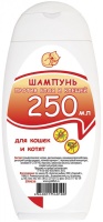 Шампунь для кошек и котят от Блох/Клещей 250мл, Зол. рыбка