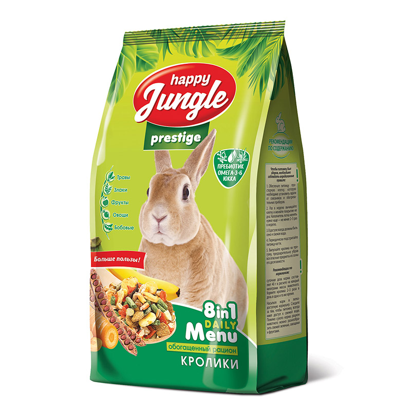 Корм для кроликов Happy Jungle Prestige 500 г 2