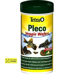 TETRA PLECO VEGGIE WAFERS корм чипсы для растительноядных донных рыб (15 гр) 3