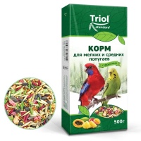 TRIOL STANDARD корм для средних и мелких попугаев с фруктами