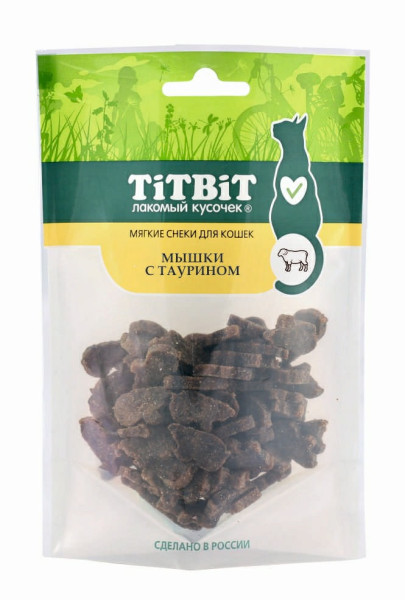 Лакомство TIT BIT для кошек вяленое легкое говяжье с таурином (25 гр)
