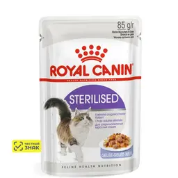 Royal Canin Sterilised Влажный корм (пауч) для стерилизованных кошек, в желе, 85 гр. 11