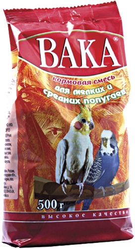 ВАКА ВЫСОКОЕ КАЧЕСТВО корм для маленьких и средних попугаев