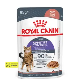 Royal Canin Appetite Control Влажный корм для кошек, для контроля выпрашивания корма, в соусе, 85 г 12