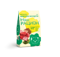 Сухой корм НАШ РАЦИОН СУПЕР ФУД для взрослых собак всех пород с мясным ассорти
